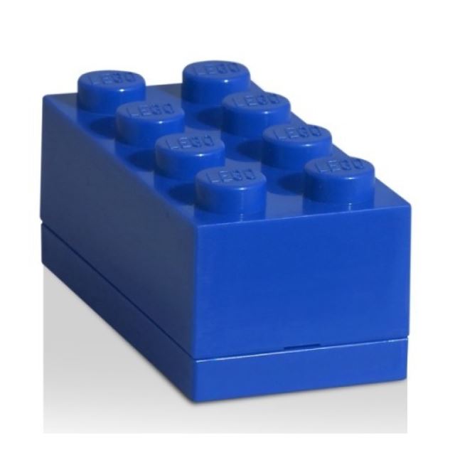 LEGO Mini box 45x91x42 tmavě modrý
