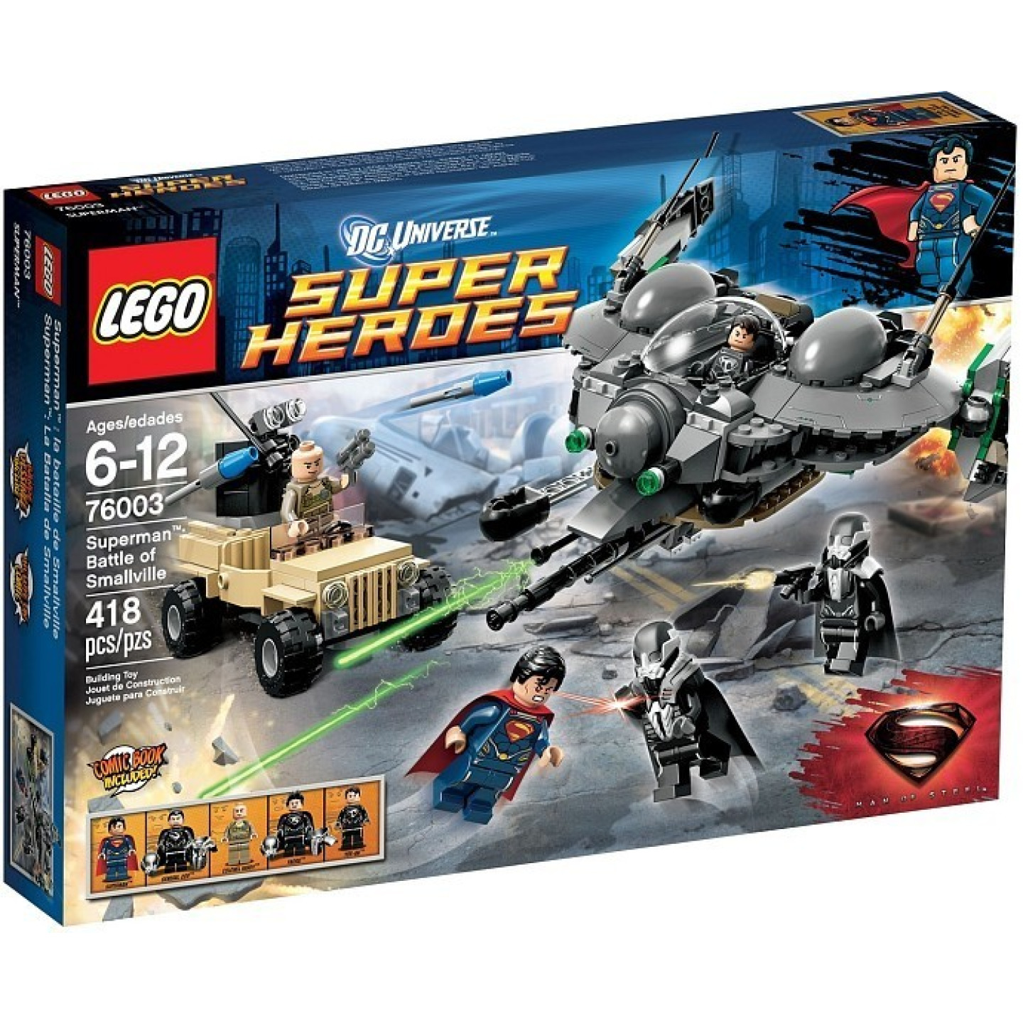 Lego® super heroes 76003 superman: bitva o smallville