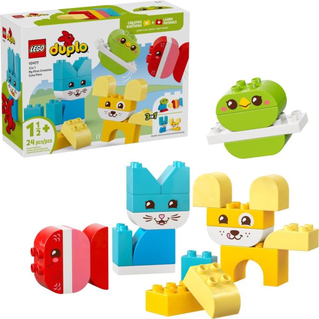 LEGO® DUPLO® 10477 Roztomilí kreativní mazlíčci 3 v 1