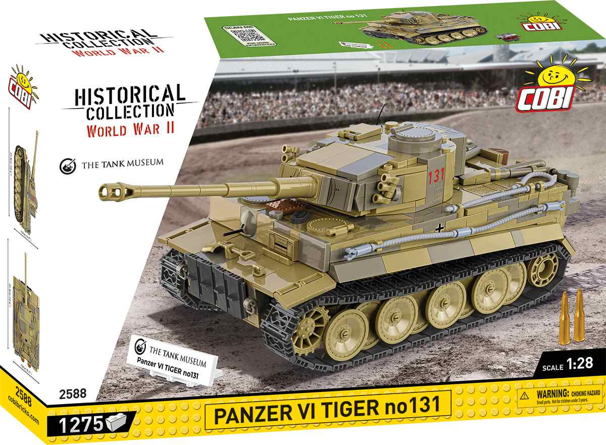 COBI 2588 II WW PzKpfw VI Tiger I no 131, 1:28, 1270 k