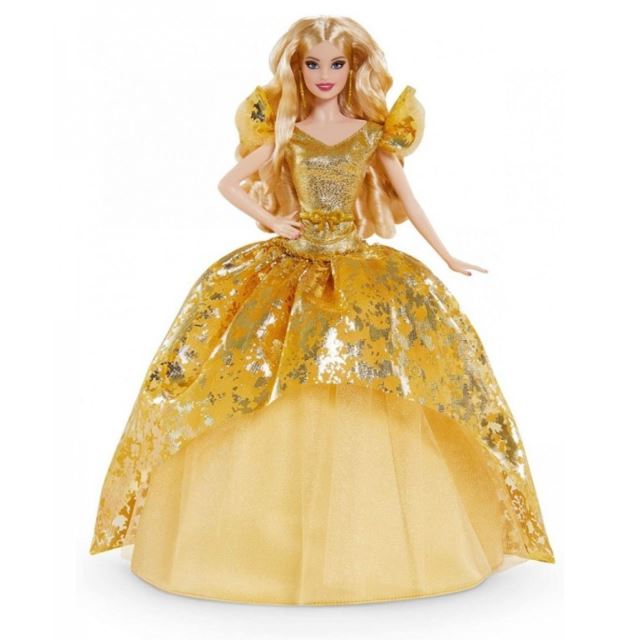 Mattel Sběratelská Barbie Vánoční blondýnka, GHT54