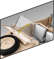 Cobi 2803 Nemecký veliteľský automobil Kübelwagen PKW TYP 82 1:12 (10)