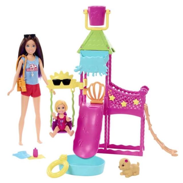 Mattel Barbie® Skipper™ Herný set kúpalisko, HKD80
