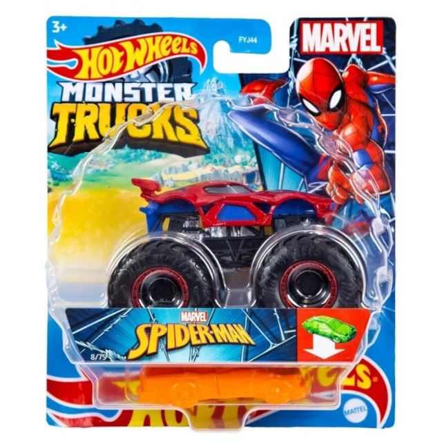 Hot Wheels® Monster Trucks Kaskadérské kousky Spider-man, Mattel GWK23