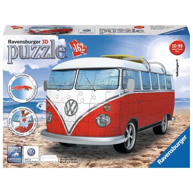 Ravensburger 12516 Puzzle 3D VW autobus 162 dílků