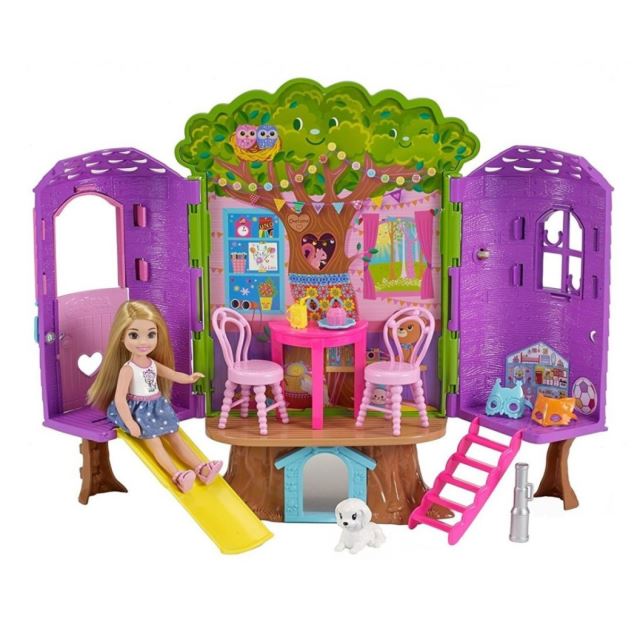 Barbie Chelsea a domeček na stromě, Mattel FPF83