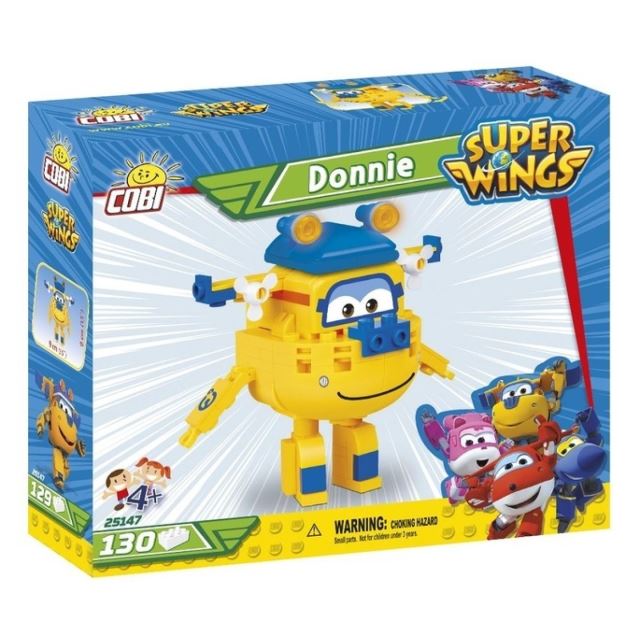 COBI 25147 Super Wings Mission Teams Opravár Donnie žlté lietadlo
