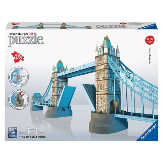 Ravensburger 12559 Puzzle 3D Tower Bridge 216 dílků