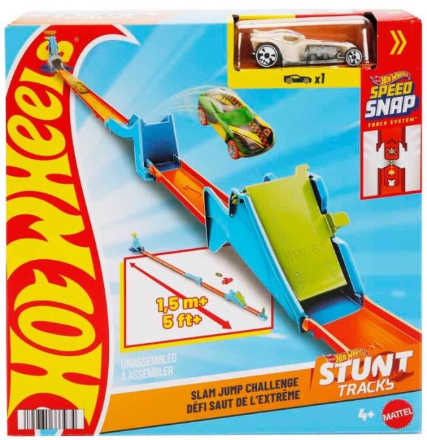 Mattel Hot Wheels STUNT TRACKS Kaskadérská dráha skokanská výzva, JHK78