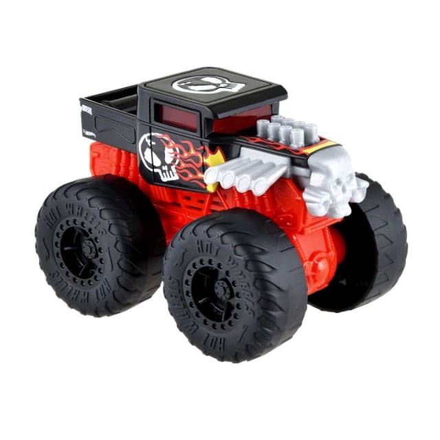 Hot Wheels® Monster Trucks Svietiaci a rámusiaci vrak BONESHAKER, Mattel HDX61