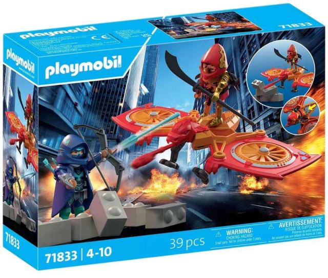 Playmobil 71833 Hrdina s dronem vs. podlý Ninja
