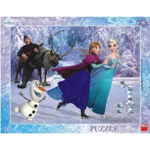 Puzzle Frozen Na bruslích 40D, Dino