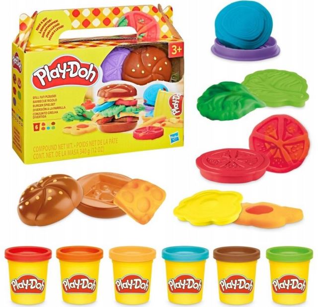 Hasbro Play-Doh malé lahôdky Burger set, G1614