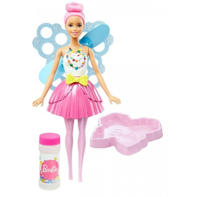 Barbie bublinková víla světlerůžová, Mattel DVM95