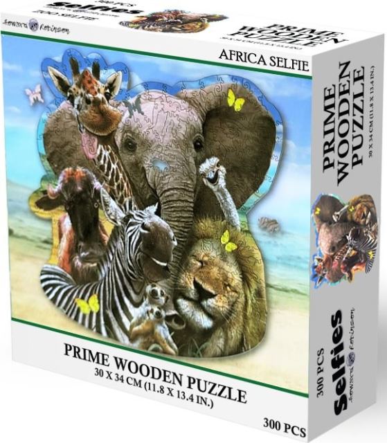 PRIME 3D Drevené PUZZLE - Afrika 300 dielikov