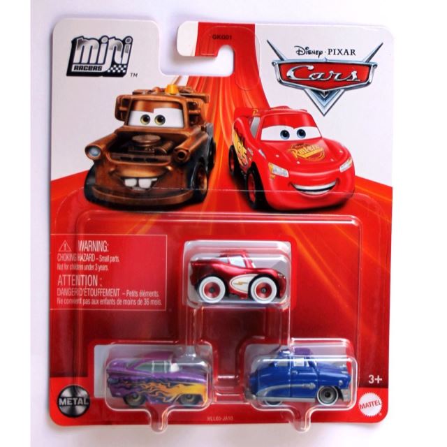 Mattel Cars 3 Mini auta 3ks Ramone & Blesk McQueen & Doktor Hudson, HLL65