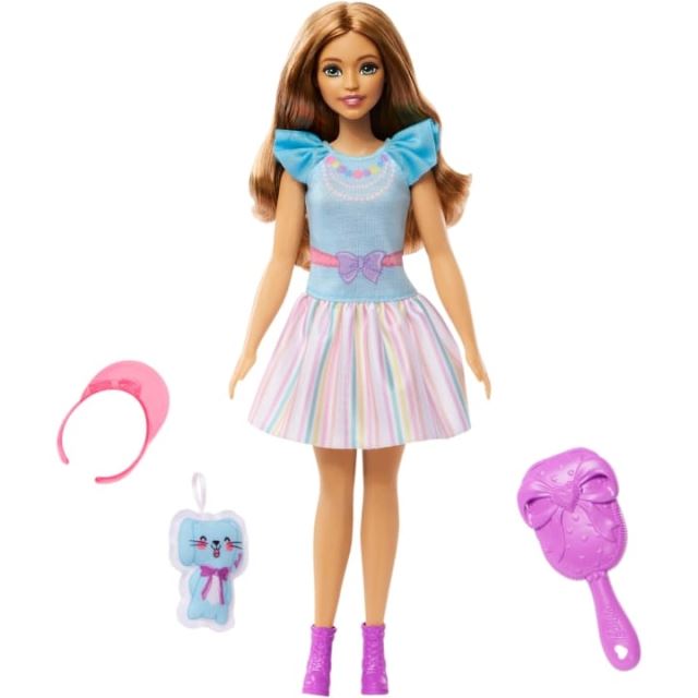 Mattel Barbie® Moja prvá Barbie brunetka so zajačikom, HLL21
