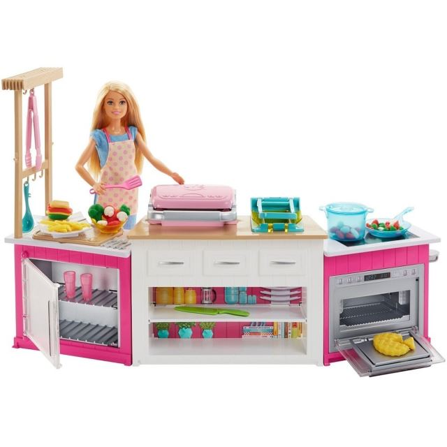 Barbie Kuchyně snů herní set s panenkou, Mattel FRH73
