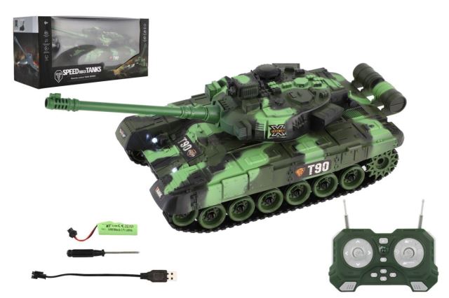 Tank RC 2,4GHz s dobíjacím packom so svetlom so zvukom
