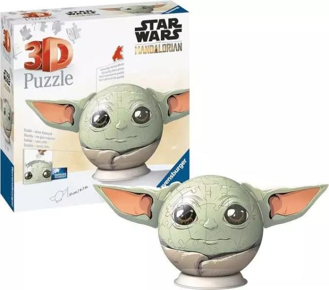 Ravensburger 11555 Puzzleball Star Wars: Baby Yoda s ušami 72 dielikov