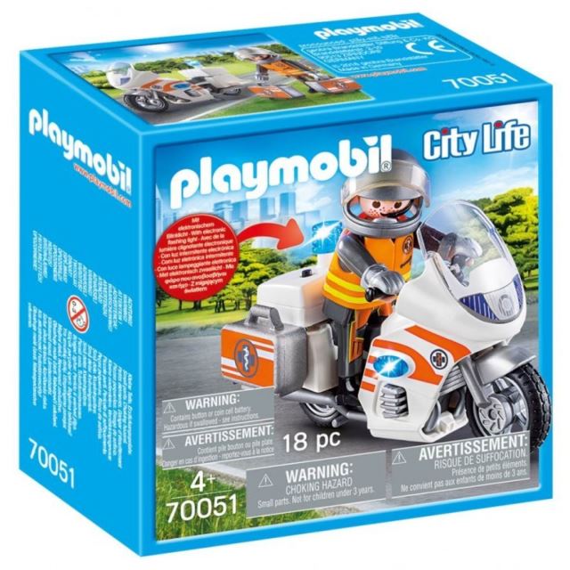 Playmobil 70051 Doktor na motorce