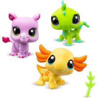 LPS Set 3 figúrok v tube Leguán, Axolotl, Nosorožec (1)
