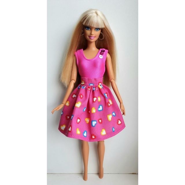 LOVEDOLLS Růžová sukně se srdíčky