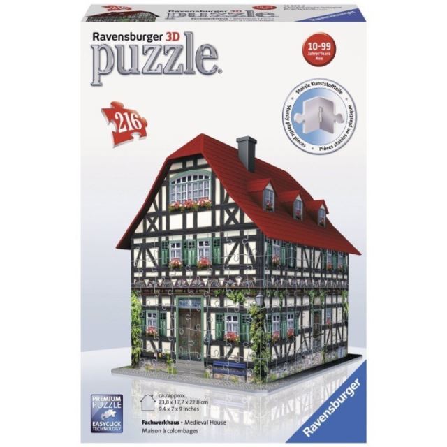 3D Puzzle Středověký dům 216d. Ravensburger