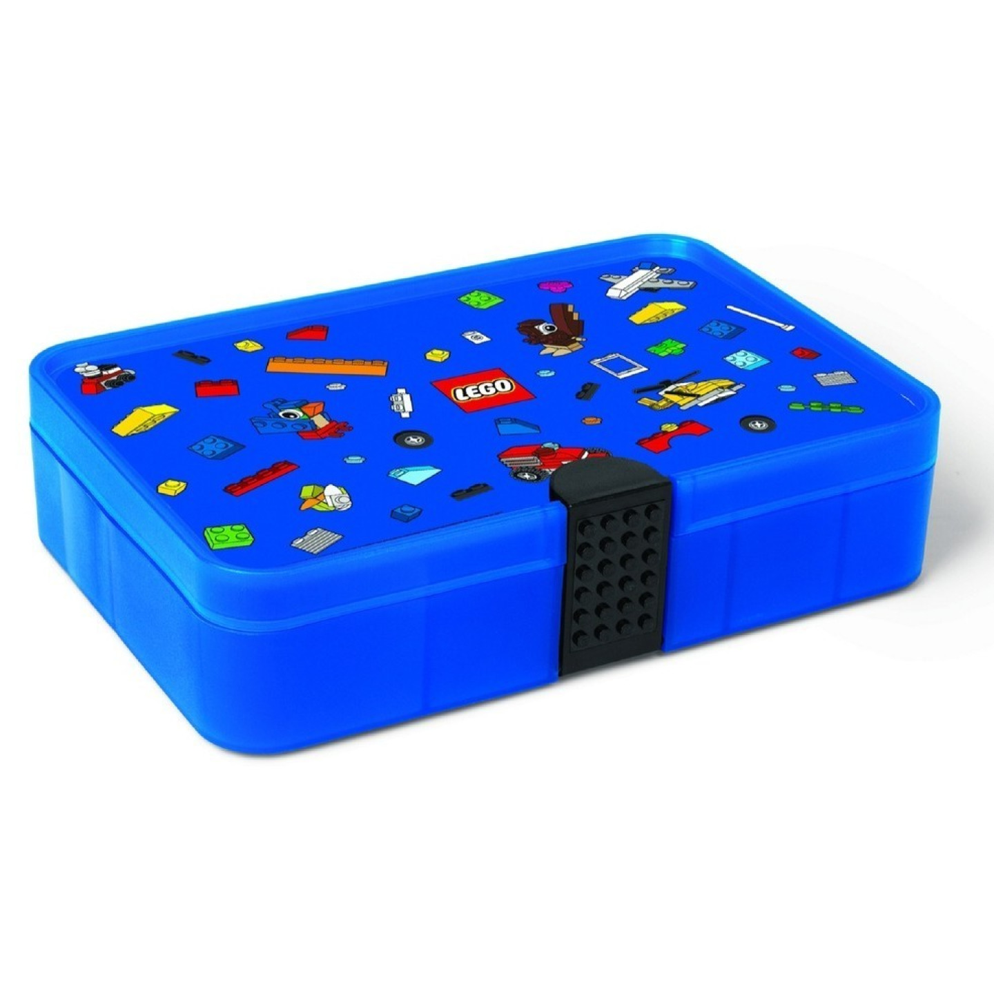 Lego® iconic úložný box s přihrádkami - modrá