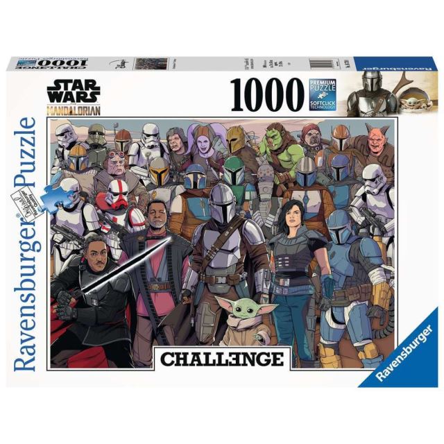 Ravensburger 16770 Puzzle Star Wars: Mandalorian výzva 1000 dielikov
