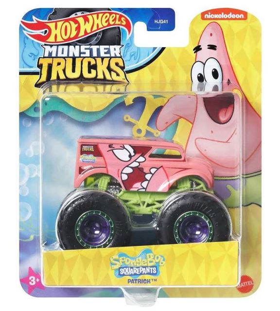 Mattel HW® Monster Trucks SpongeBob SquarePants PATRICK HVIEZDICE, HWN77