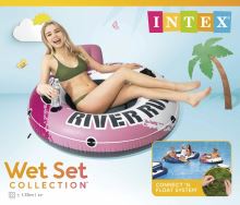 Intex 56825 Nafukovacie kreslo River Run ružové (1)