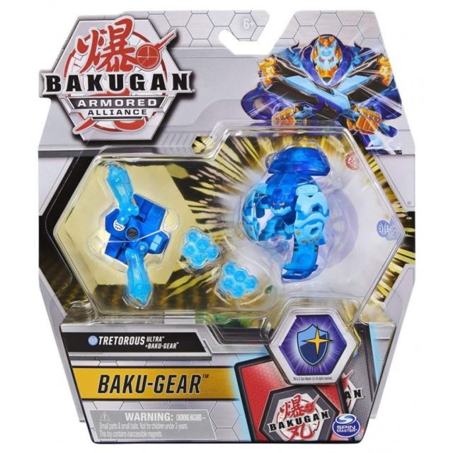 Bakugan Baku-Gear drak s přídavnou výstrojí Tretorous Ultra